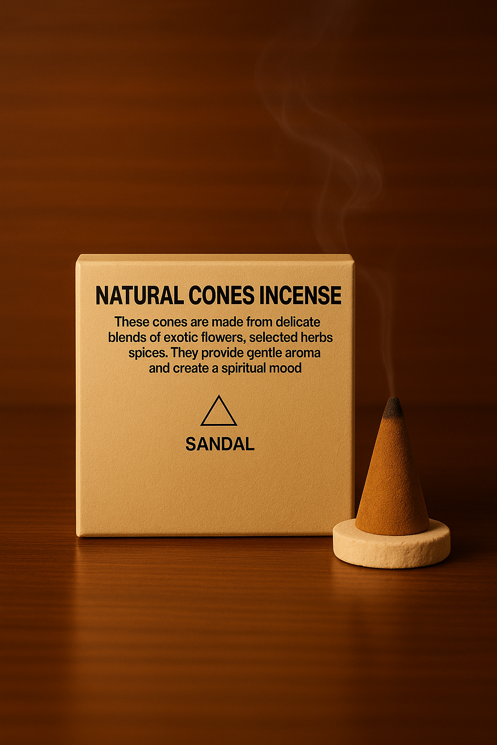 Natural Cones Incense (Sandal)