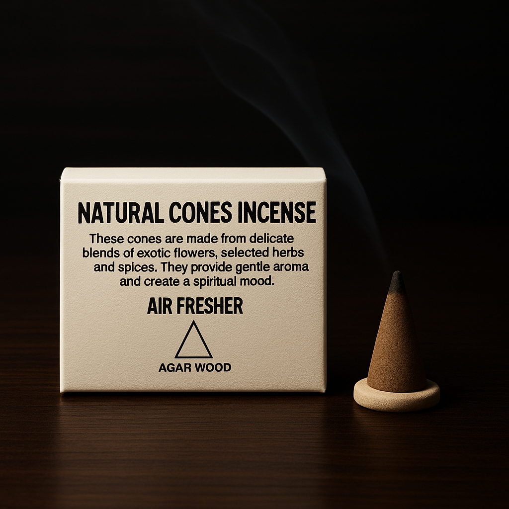 Natural Cones Incense (Agar Wood)